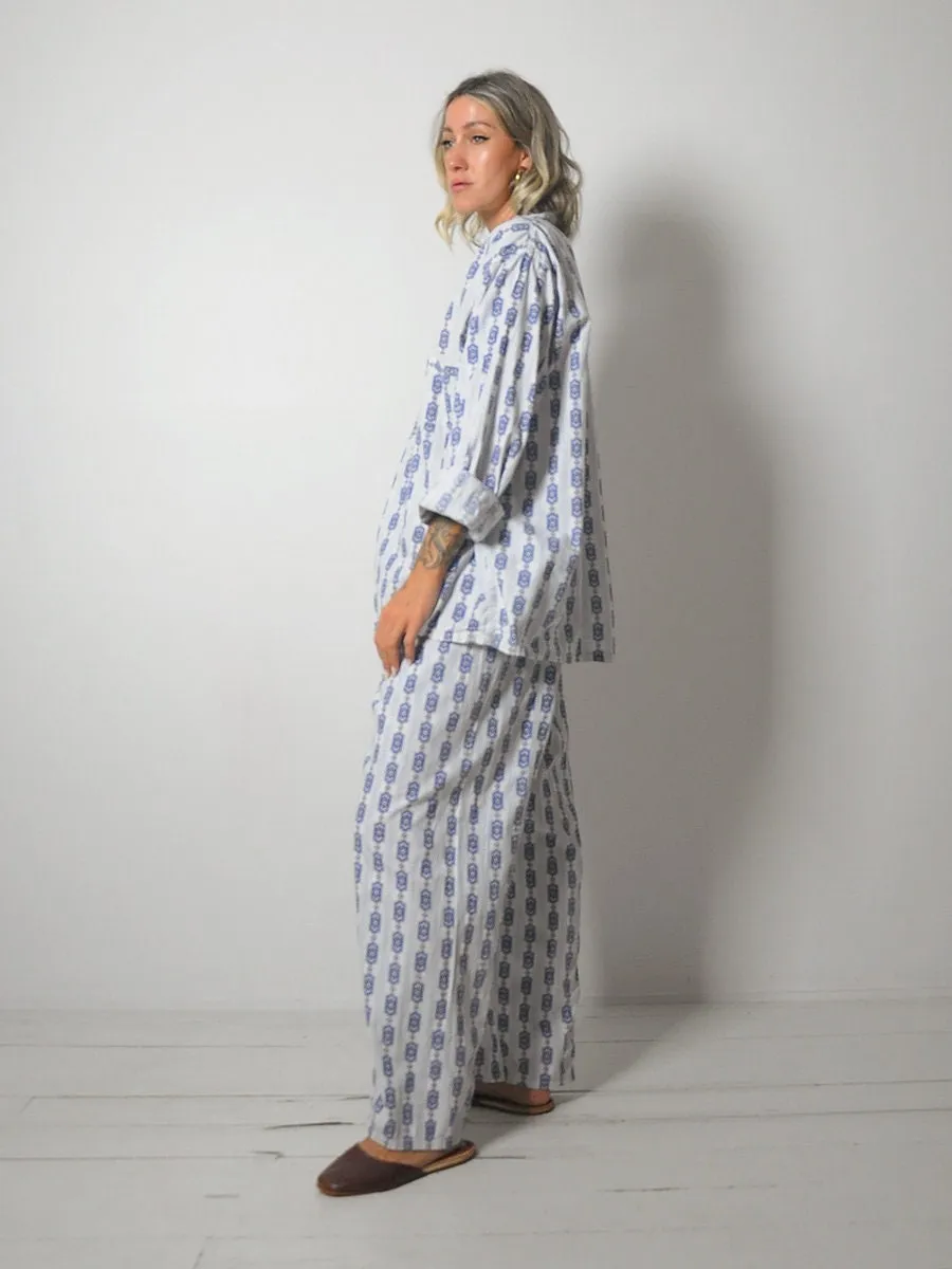 1960's Cotton Pajama Set