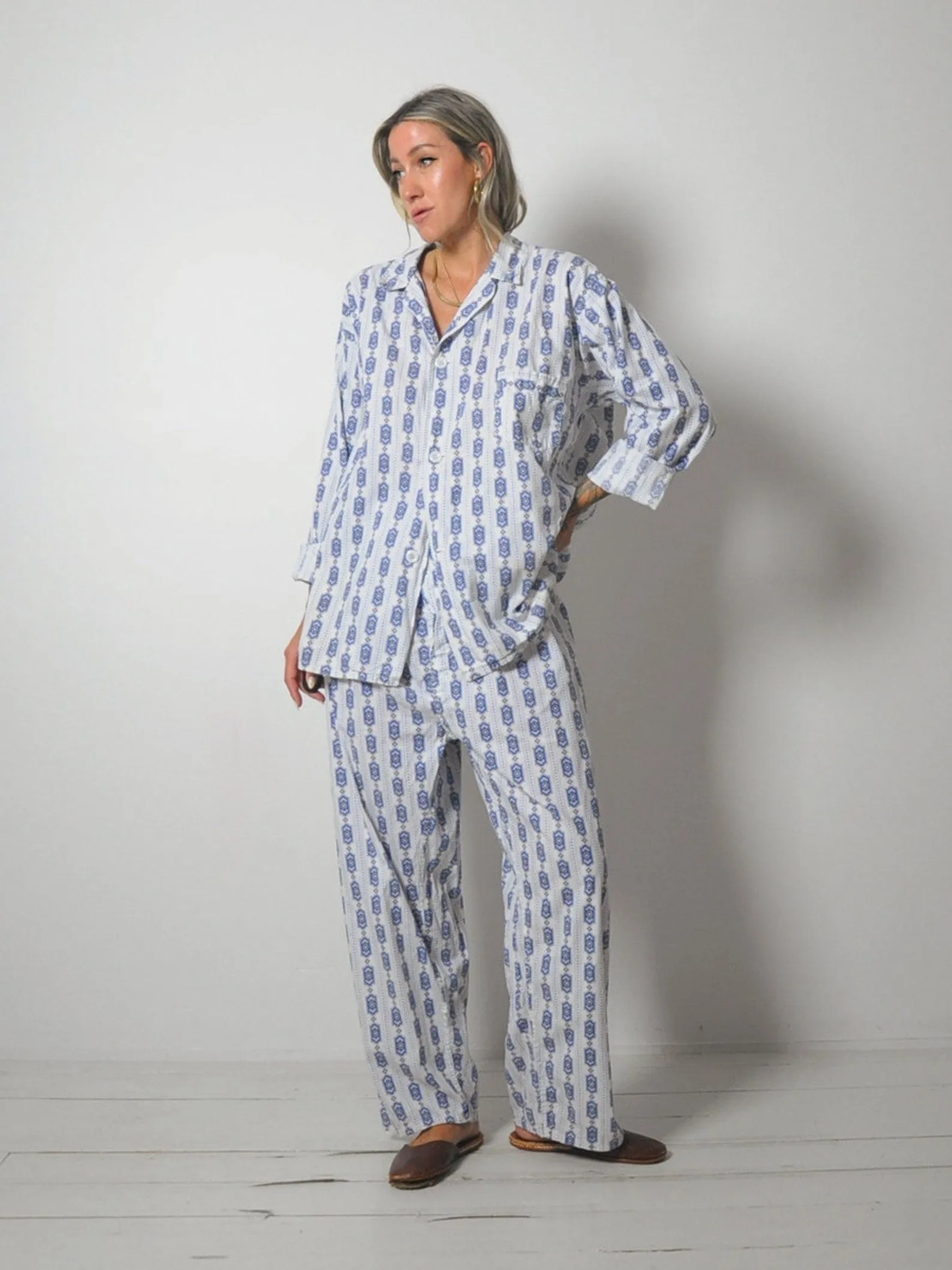 1960's Cotton Pajama Set