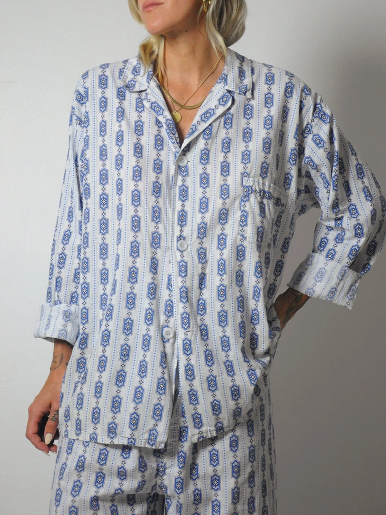 1960's Cotton Pajama Set