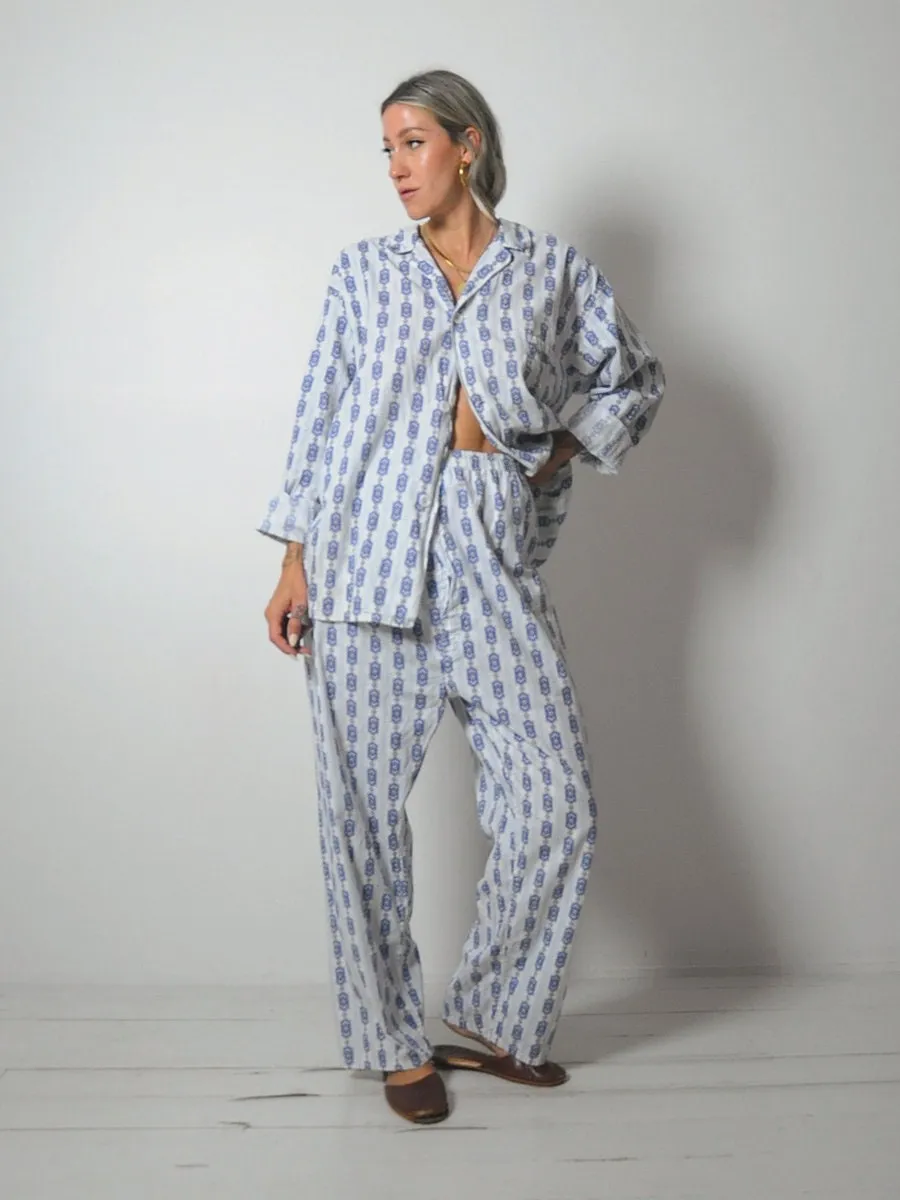 1960's Cotton Pajama Set