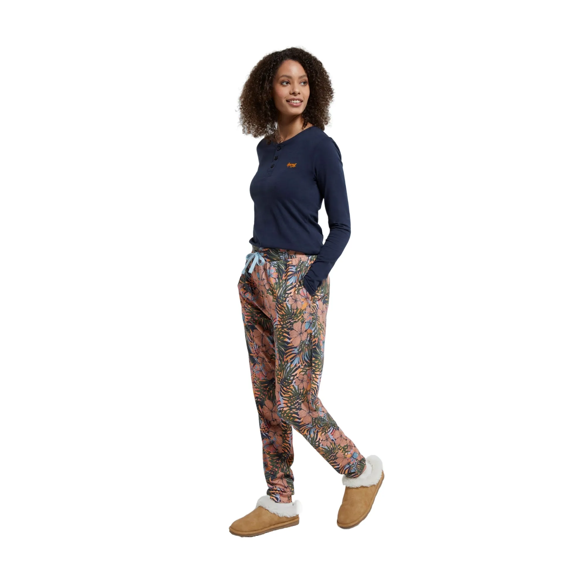 Animal Womens/Ladies Cosy Floral Organic Pyjama Set