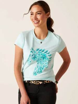 ARIAT Floral Mosaic T-Shirt - Womens - Plume