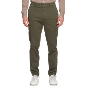 BRUNELLO CUCINELLI Green Twill Cotton Cargo Leisure Fit Pants EU 50 NEW US 34