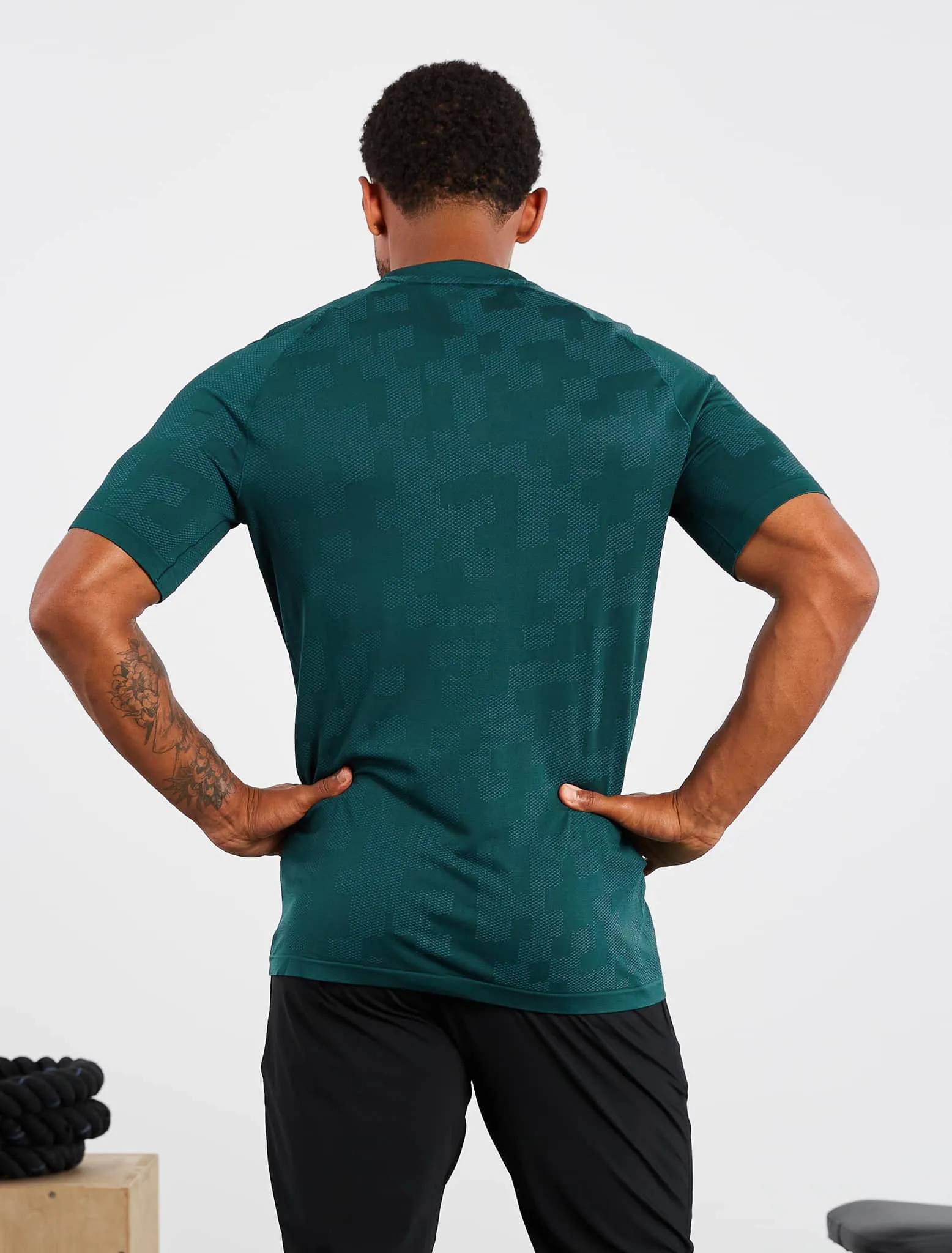 Camo Seamless T-Shirt - Dark Green