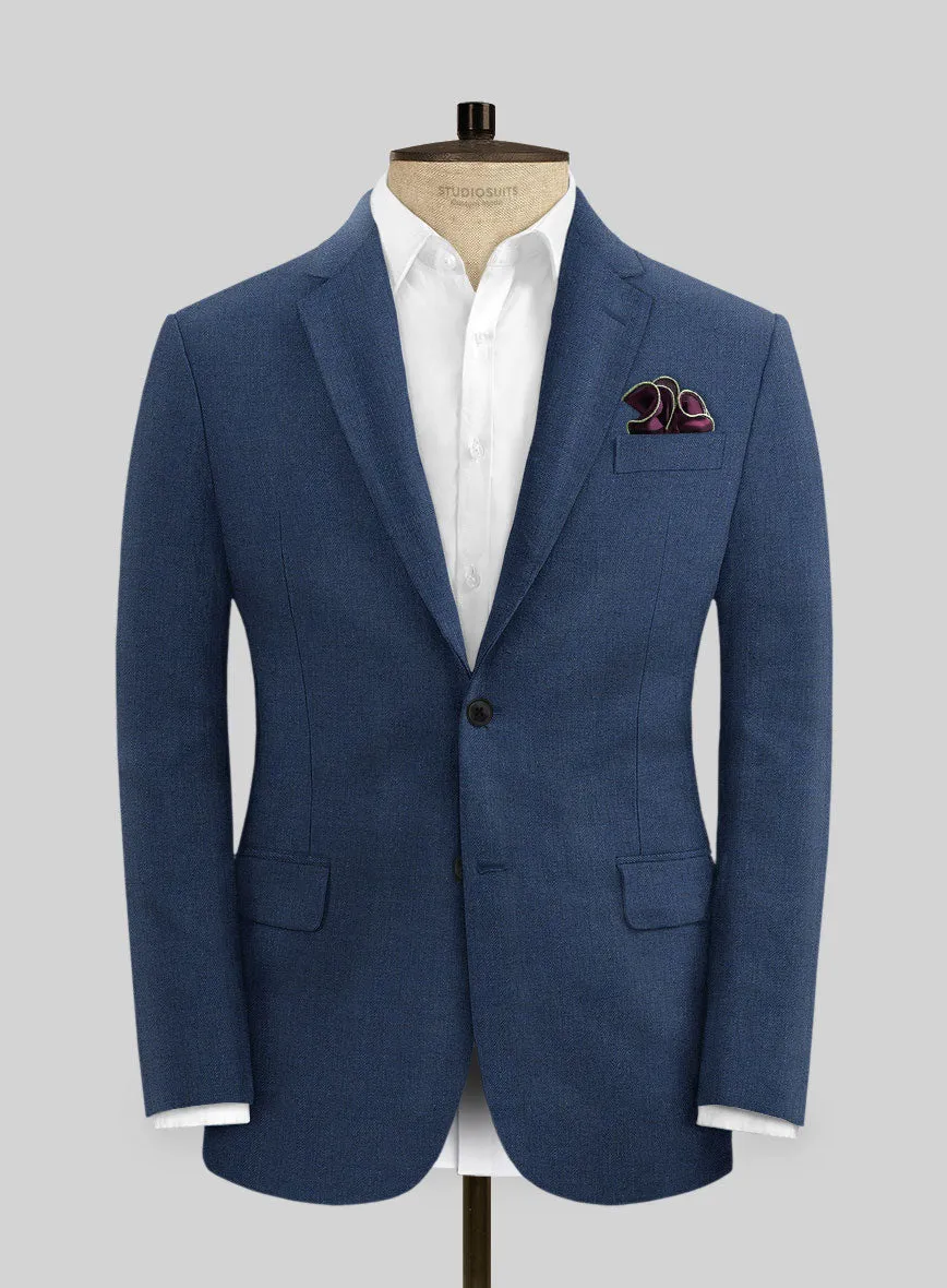 Campari Indigo Linen Suit