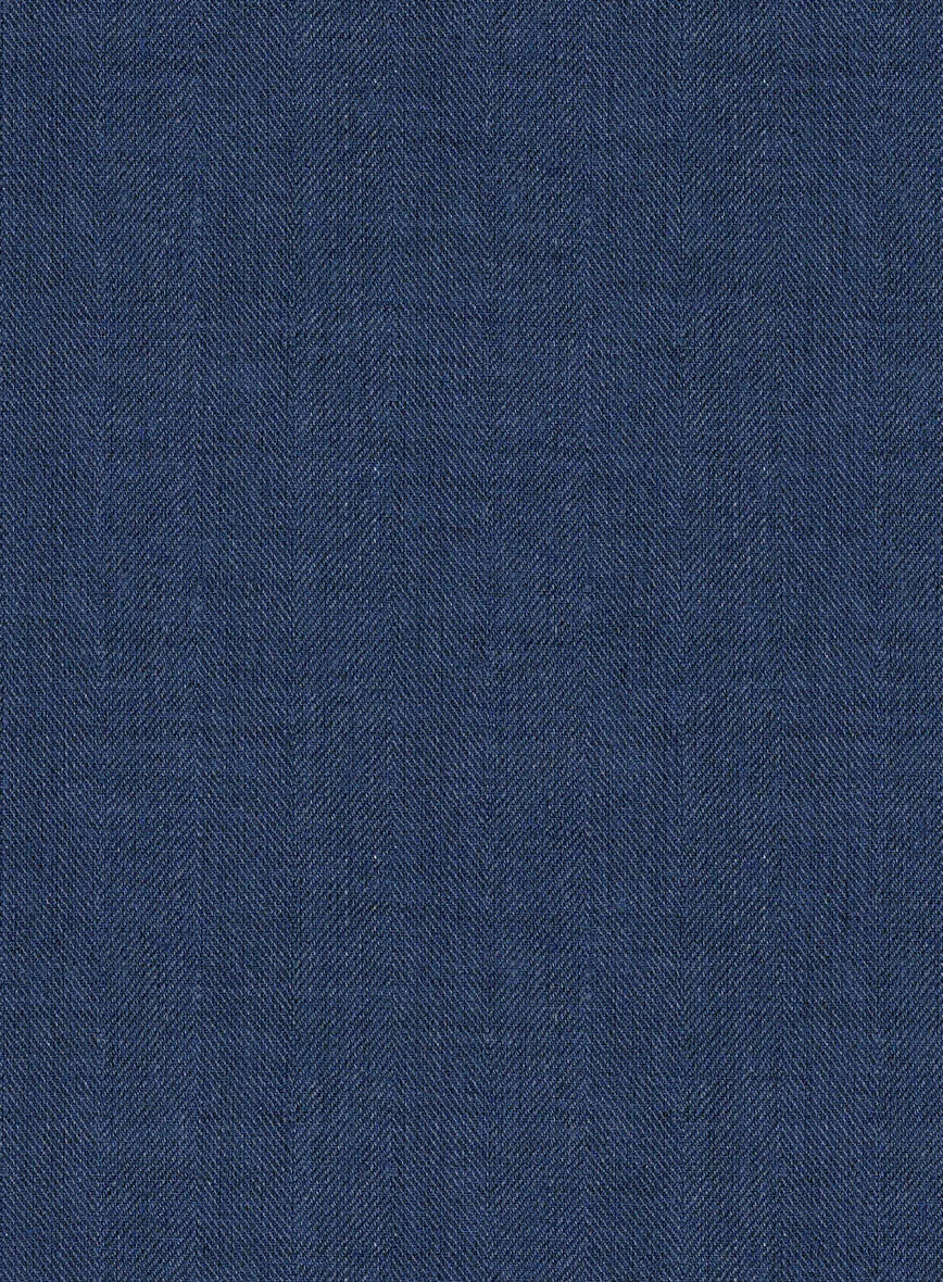 Campari Indigo Linen Suit