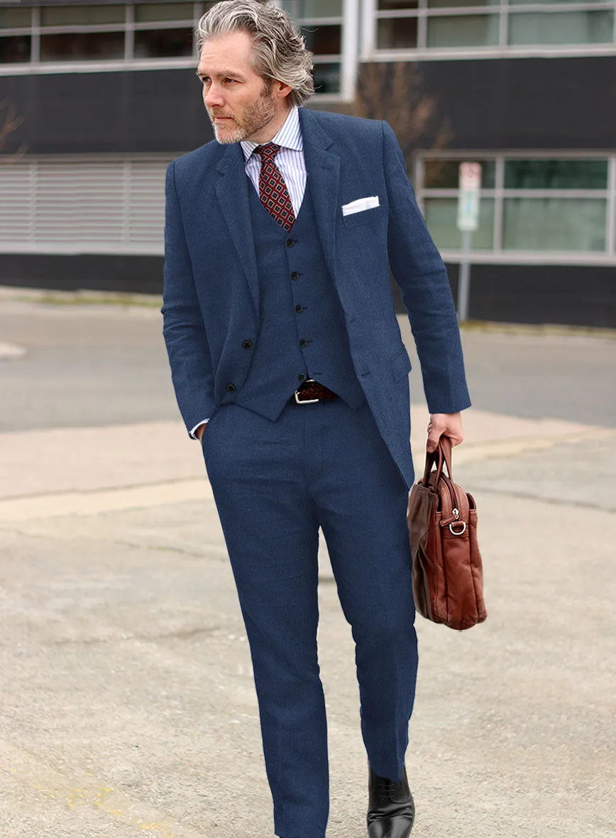 Campari Indigo Linen Suit