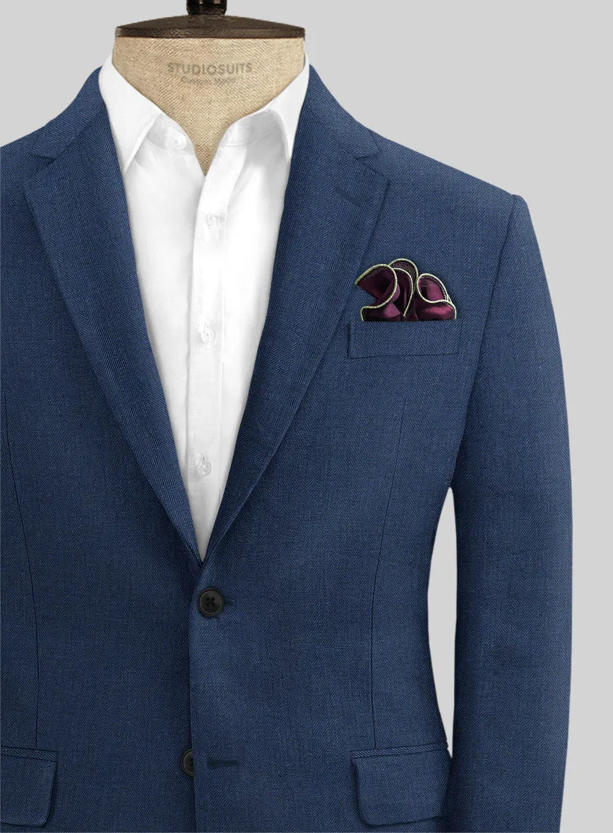 Campari Indigo Linen Suit