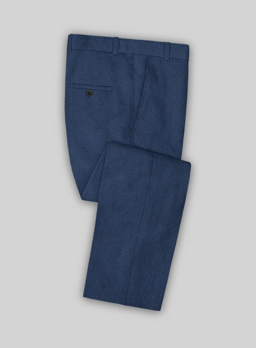 Campari Indigo Linen Suit