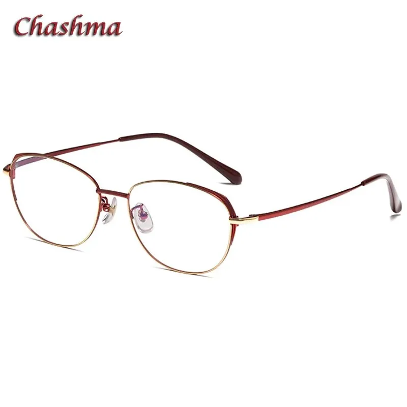 Chashmam Ochki Women's Full Rim Square Oval Titanium Eyeglasses