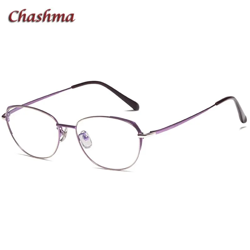 Chashmam Ochki Women's Full Rim Square Oval Titanium Eyeglasses