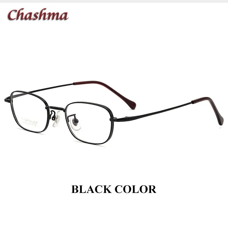 Chashmam Ochki Women's Full Rim Square Oval Titanium Eyeglasses