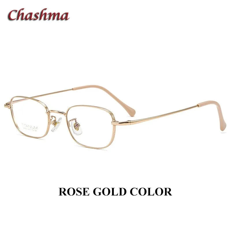 Chashmam Ochki Women's Full Rim Square Oval Titanium Eyeglasses