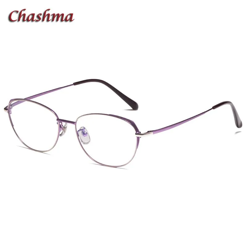 Chashmam Ochki Women's Full Rim Square Oval Titanium Eyeglasses