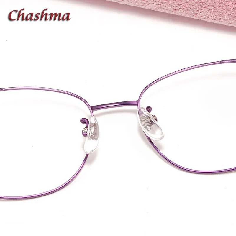 Chashmam Ochki Women's Full Rim Square Oval Titanium Eyeglasses