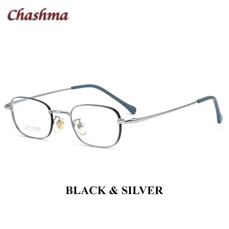 Chashmam Ochki Women's Full Rim Square Oval Titanium Eyeglasses