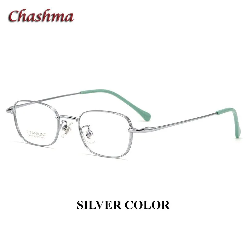 Chashmam Ochki Women's Full Rim Square Oval Titanium Eyeglasses