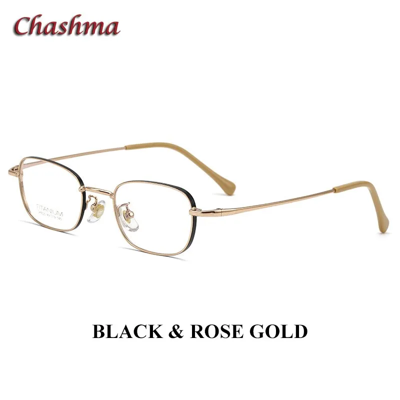 Chashmam Ochki Women's Full Rim Square Oval Titanium Eyeglasses