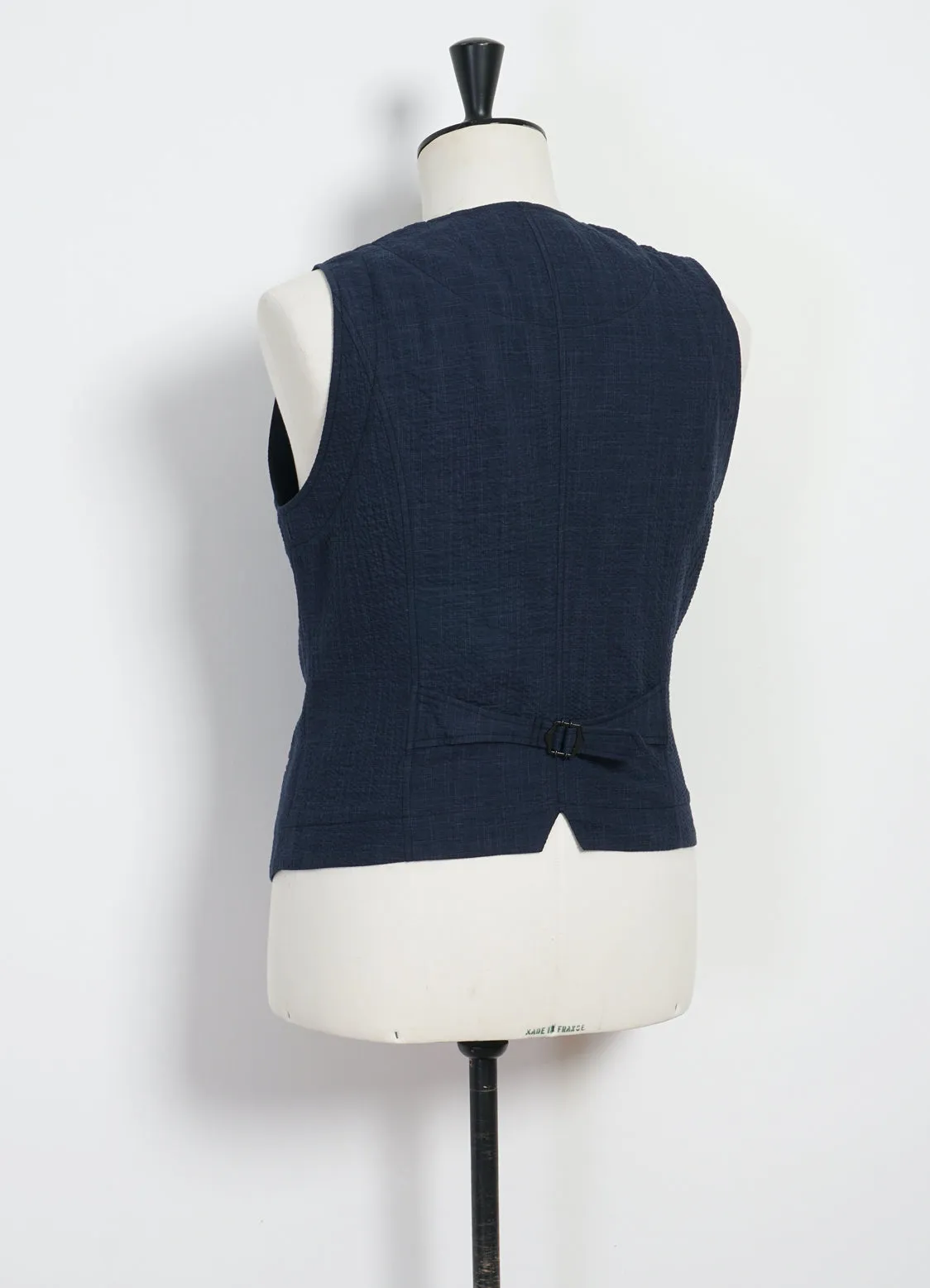 DANIEL | Classic Waistcoat | Crinkle Blue