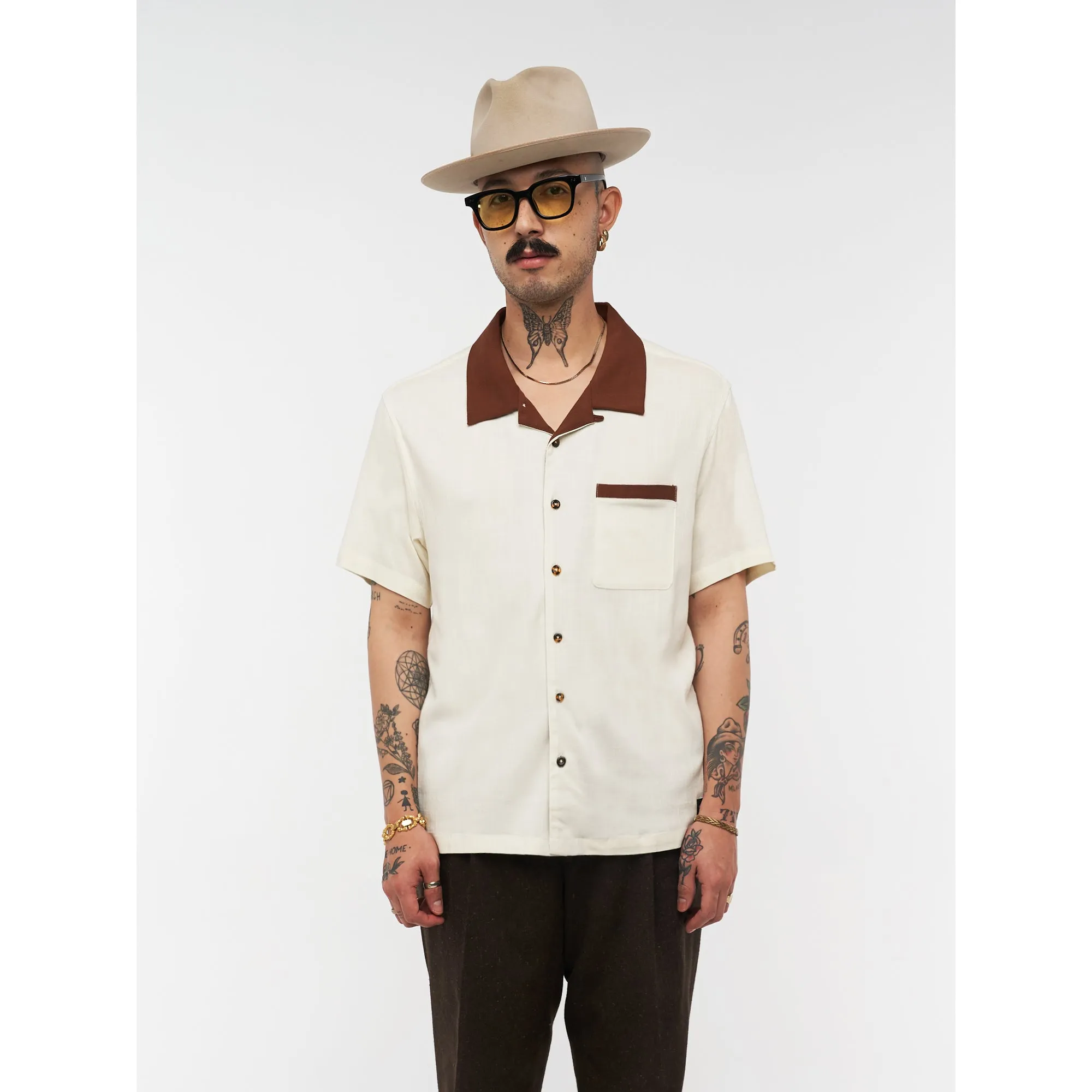 Deer Button Up Brown