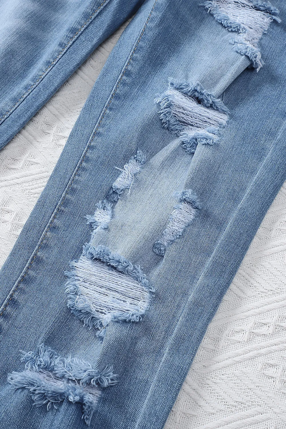 Distressed Boyfriend Denim Pants