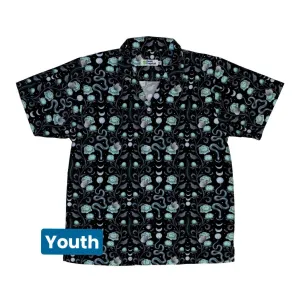 Episodic Serpent Garden Blue Youth Hawaiian Shirt