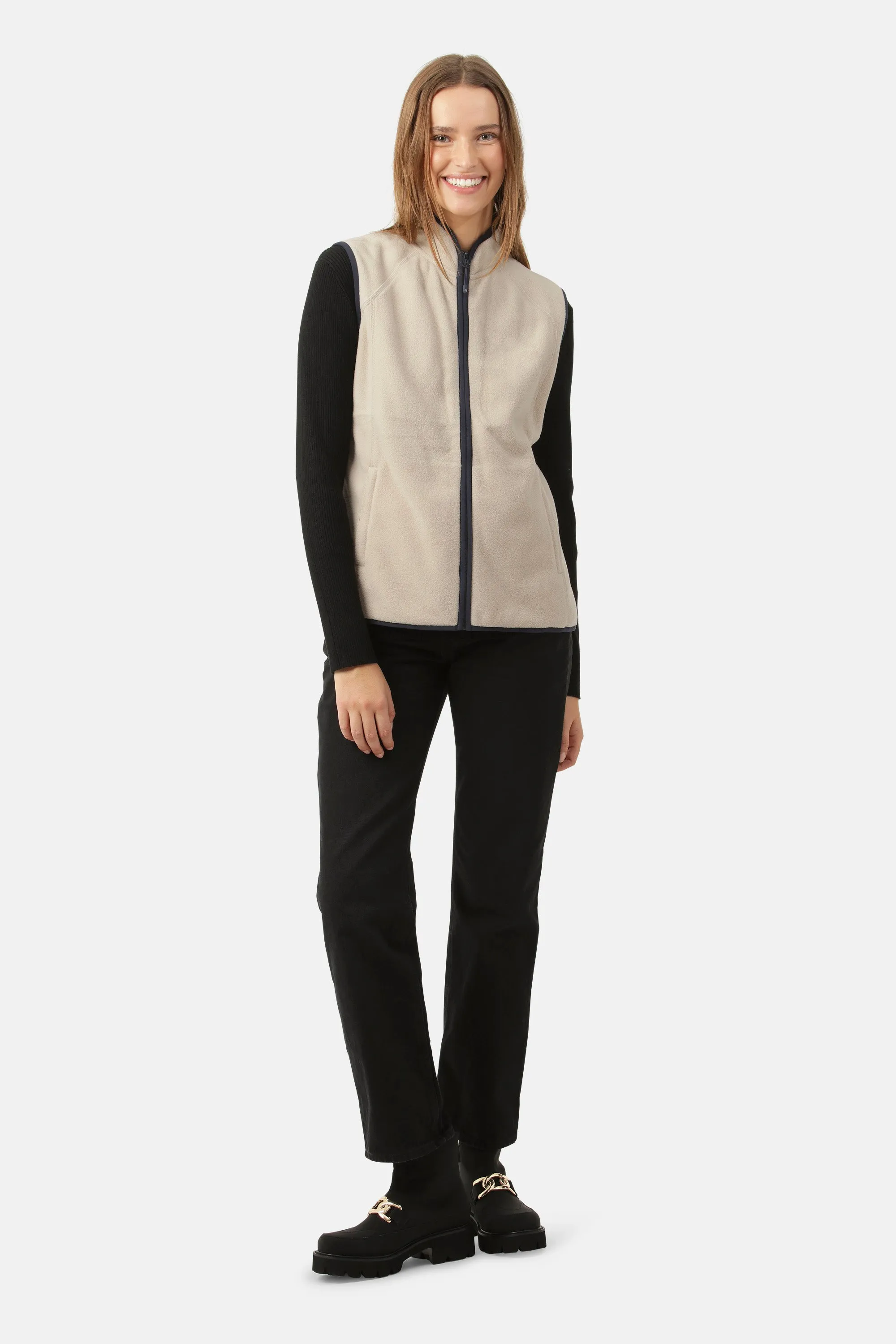 Fleece Vest - Light Sand