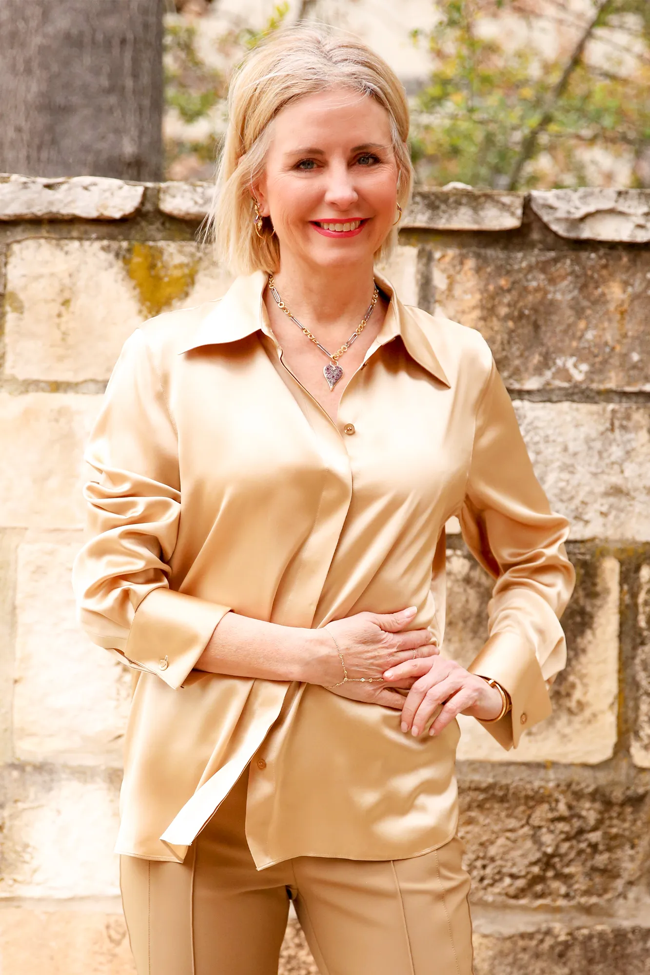 French Cuffed Blouse