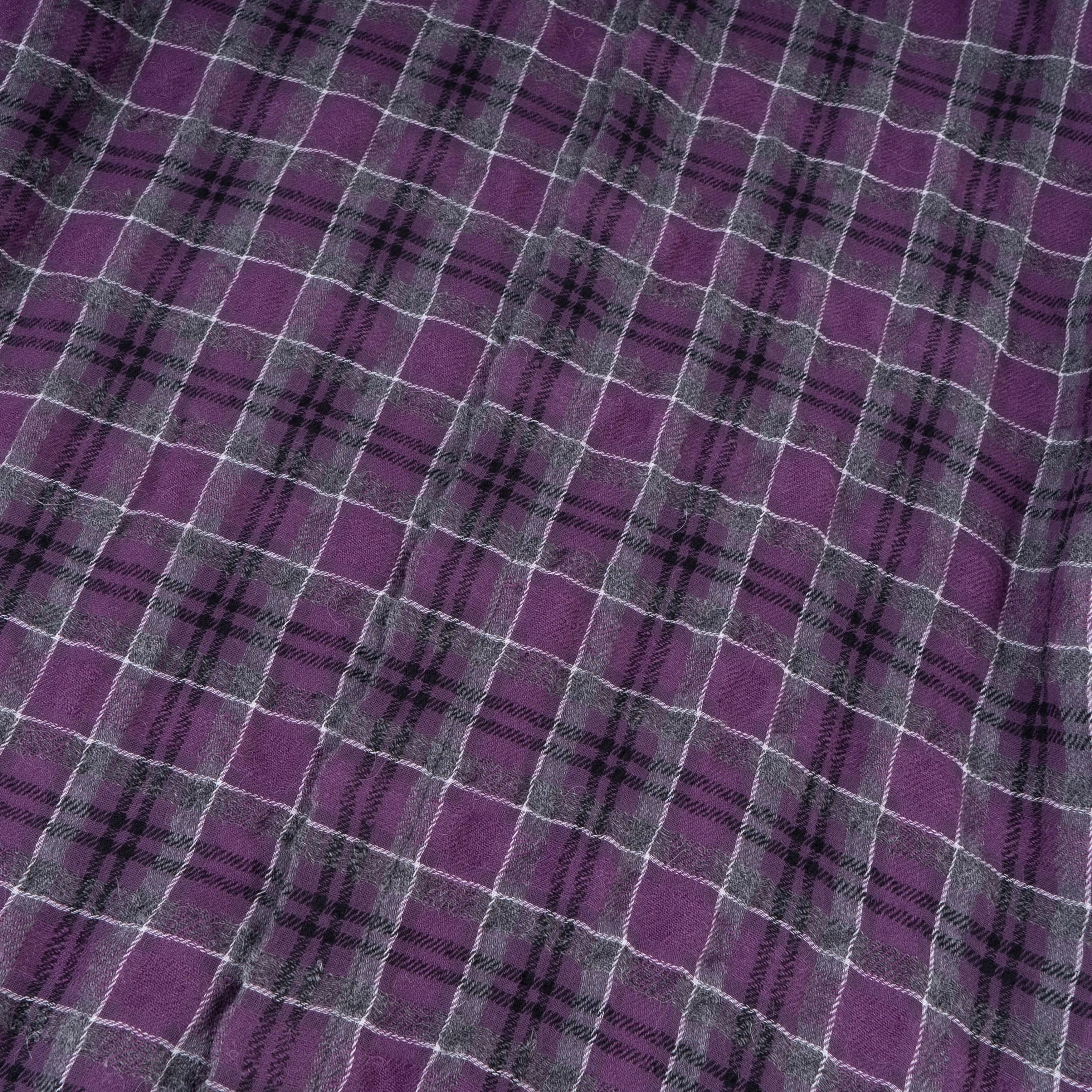 FW16 Purple Checked Wool Flannel