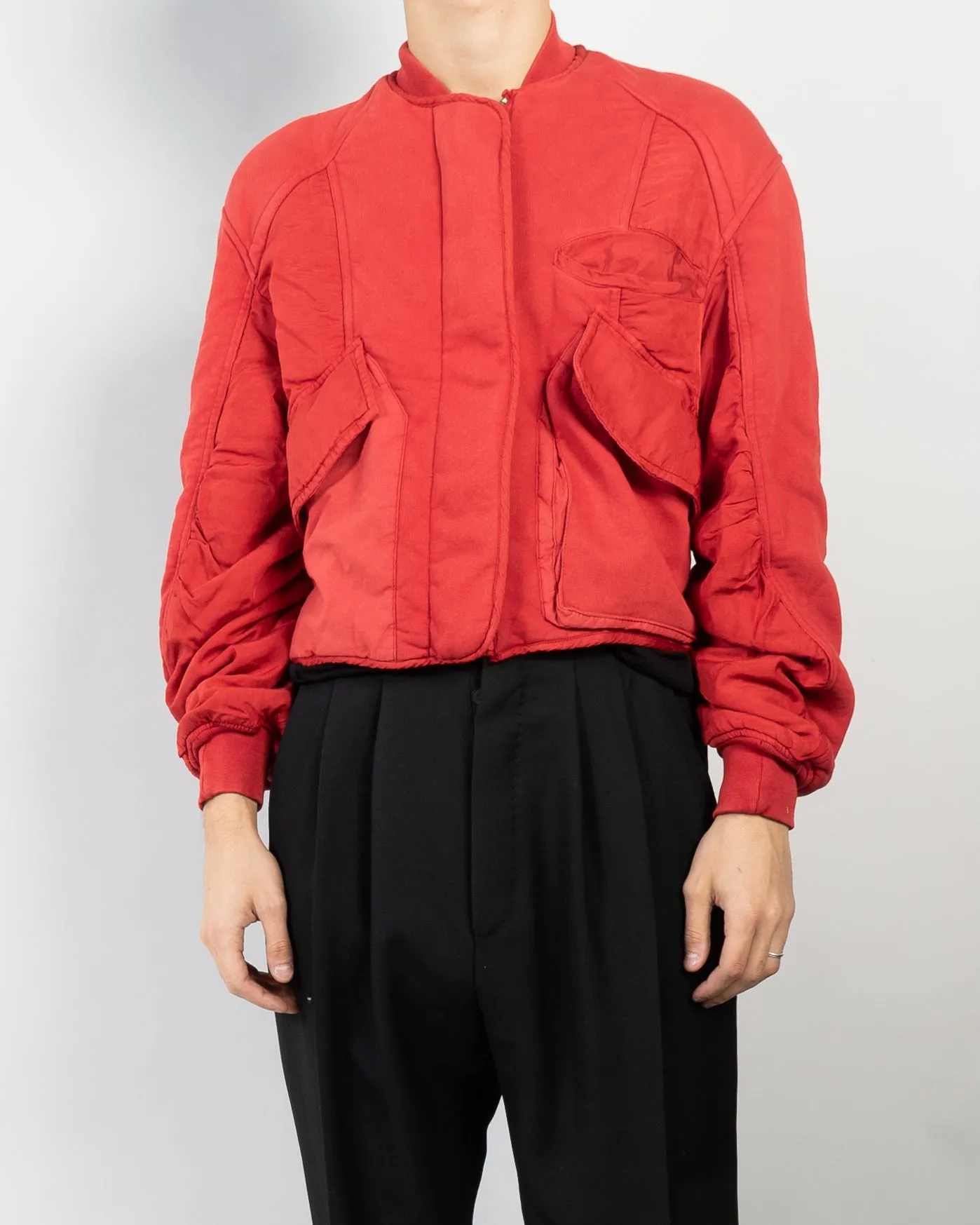 FW16 Quilted Red Perth Bomber