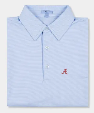 GenTeal - Alabama Pinstripe Performance Polo