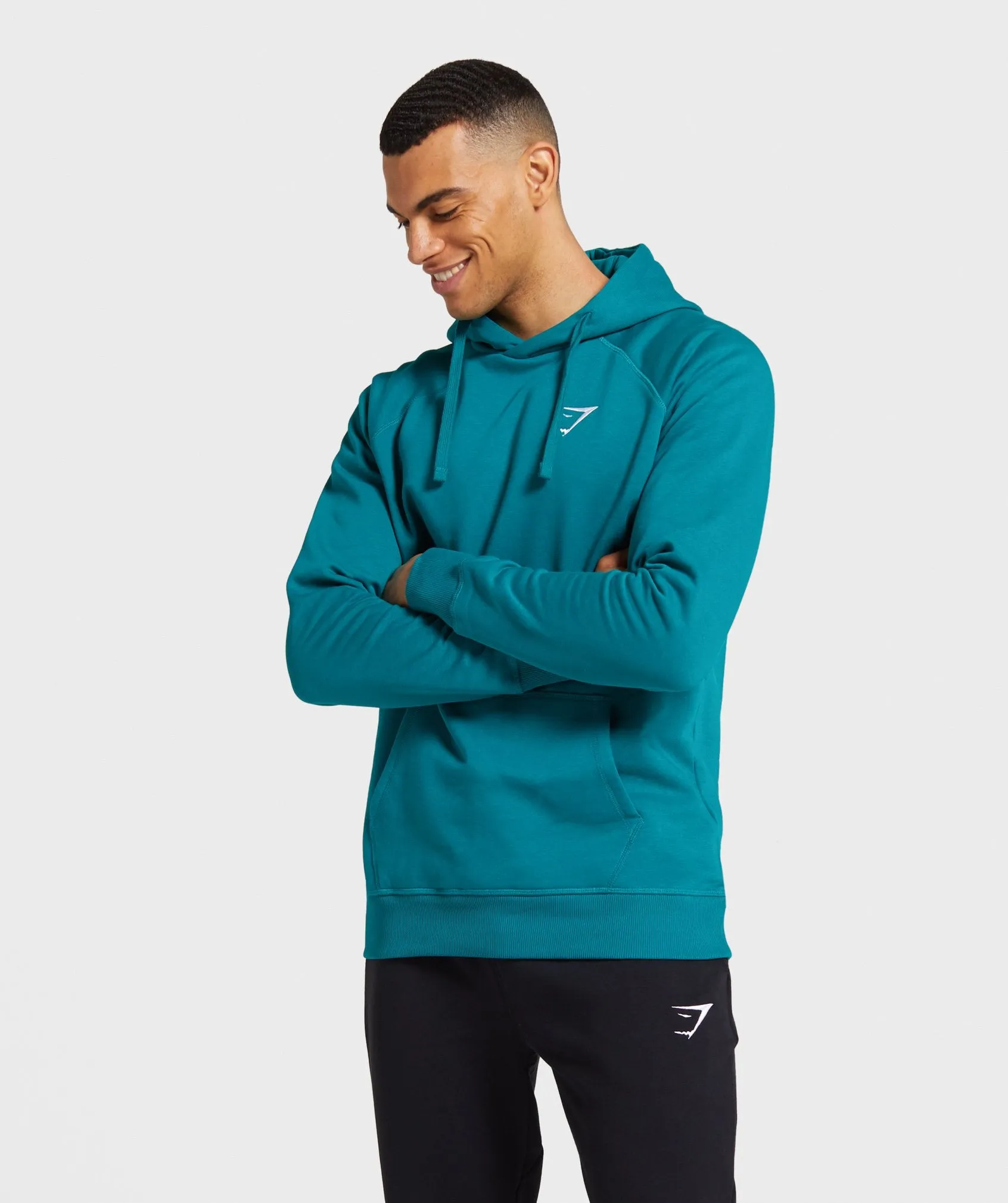 Gymshark Crest Hoodie - Emerald Green