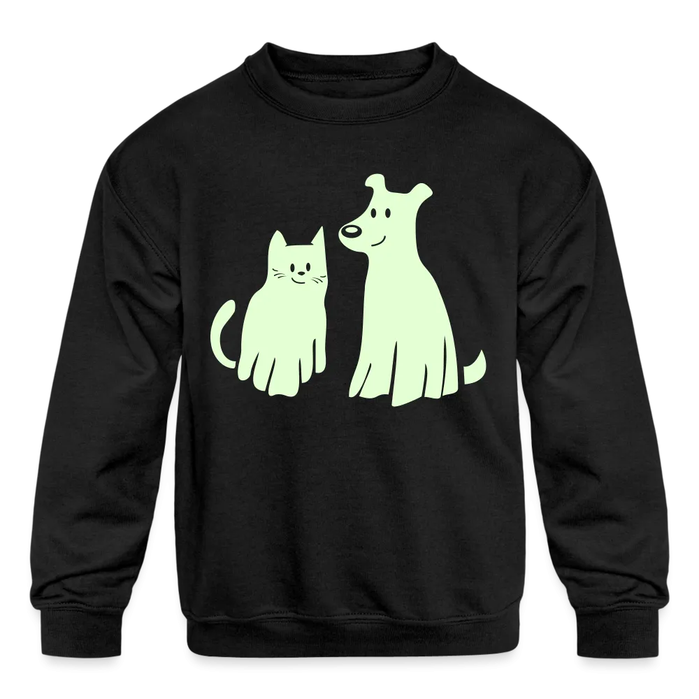 Halloween Costume Glow-in-the-Dark Kids' Crewneck Sweatshirt