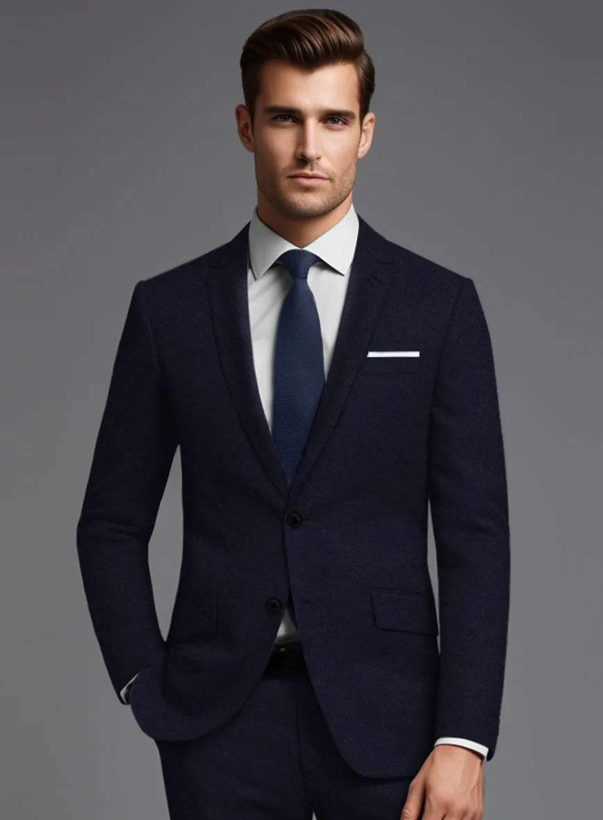 Italian Turna Jet Blue Flannel Suit