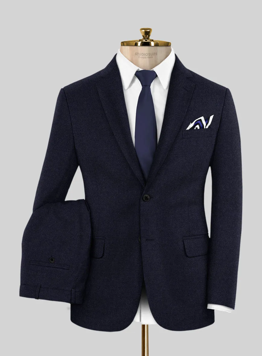 Italian Turna Jet Blue Flannel Suit