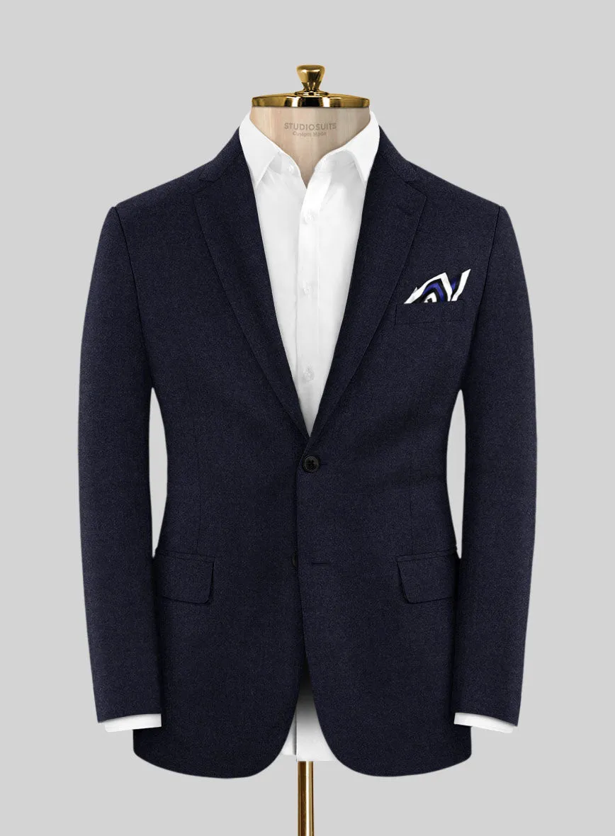 Italian Turna Jet Blue Flannel Suit