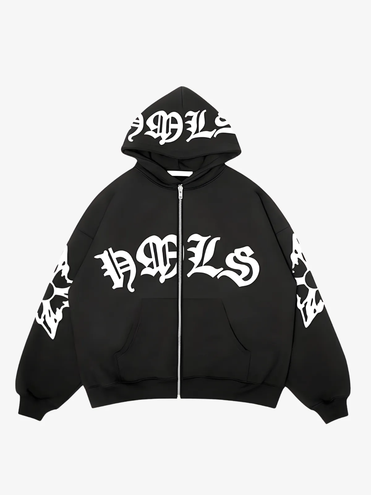 KG Puff Print Zipper Hoodie