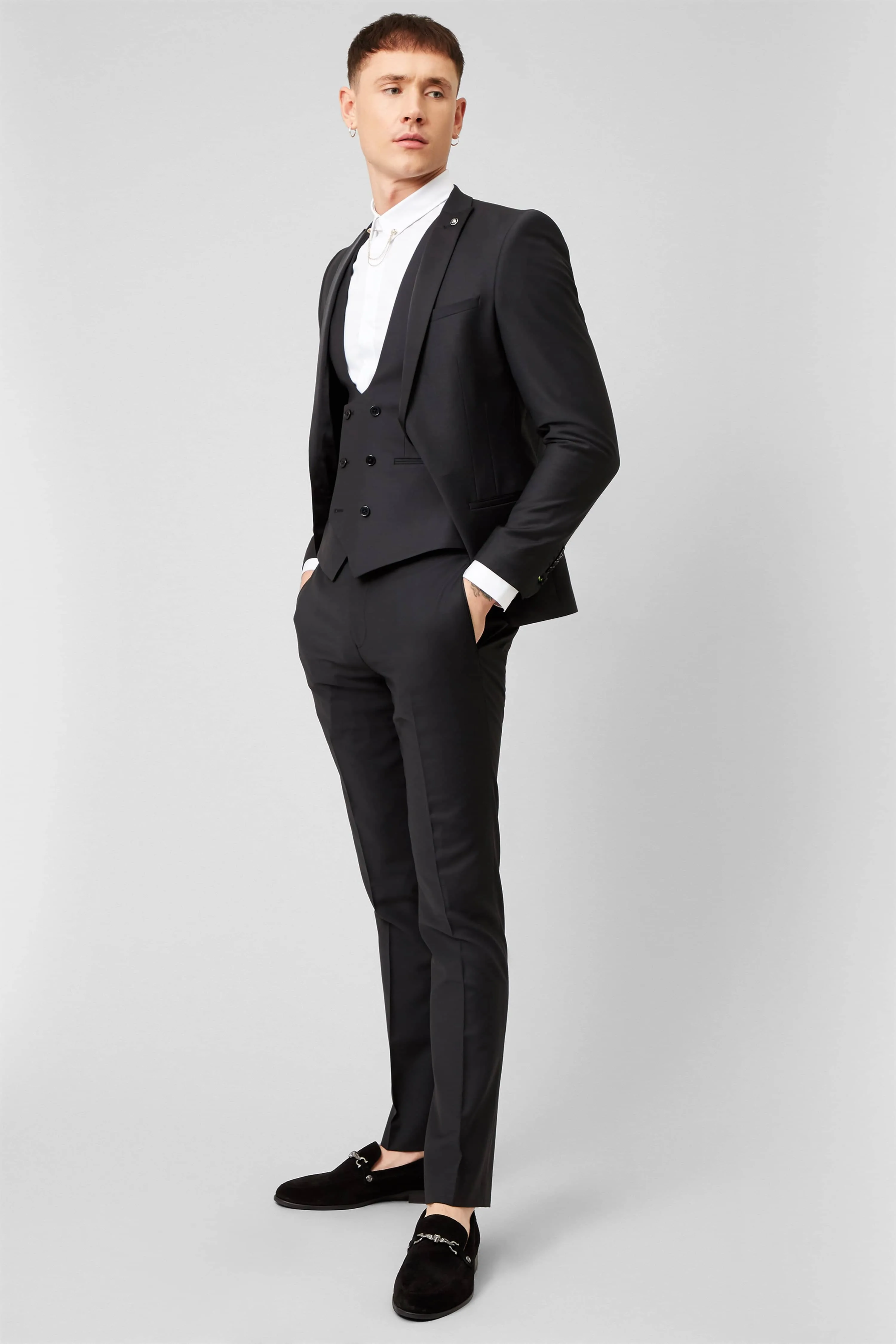 Kingdon Skinny Fit Black Dinner Jacket