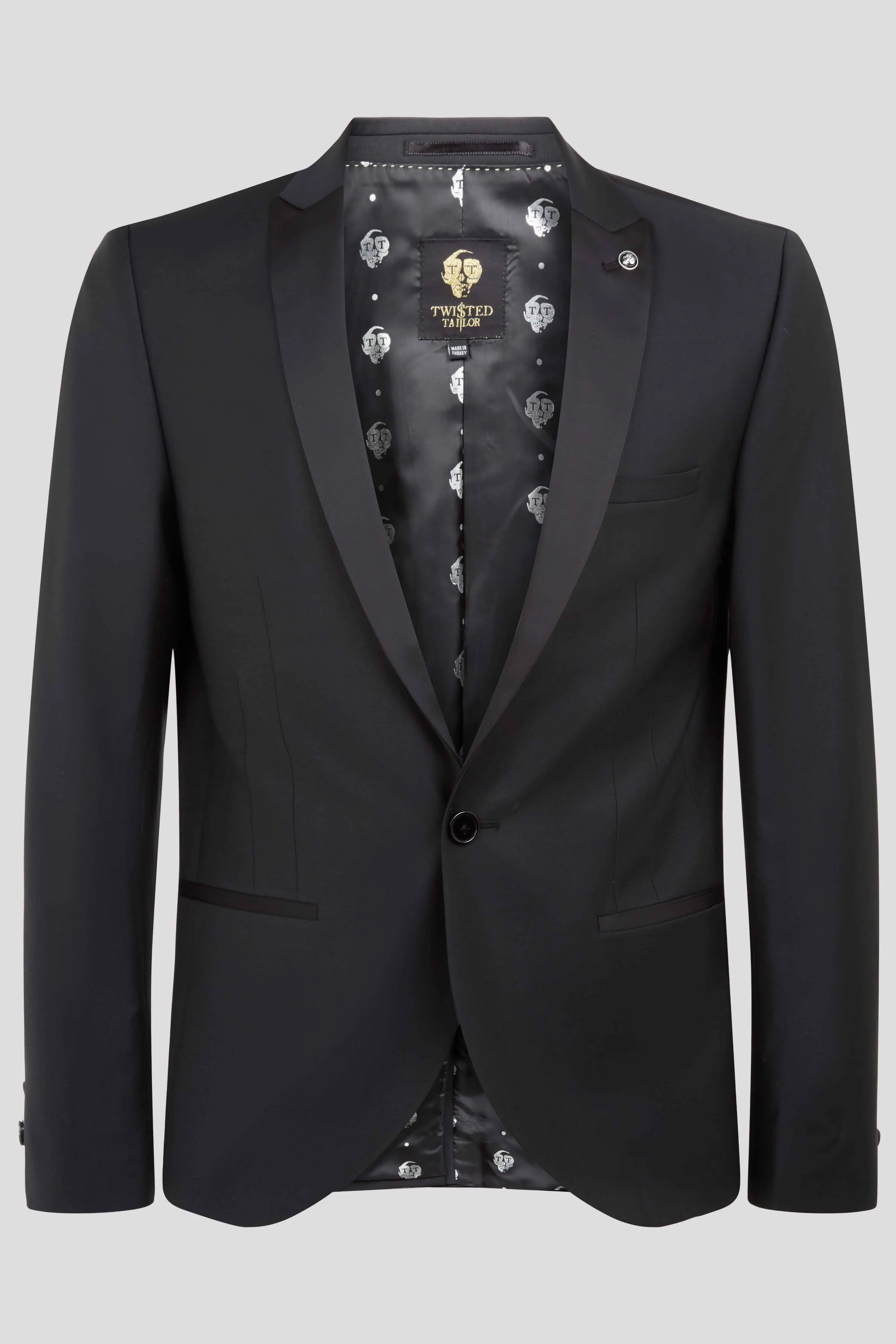 Kingdon Skinny Fit Black Dinner Jacket