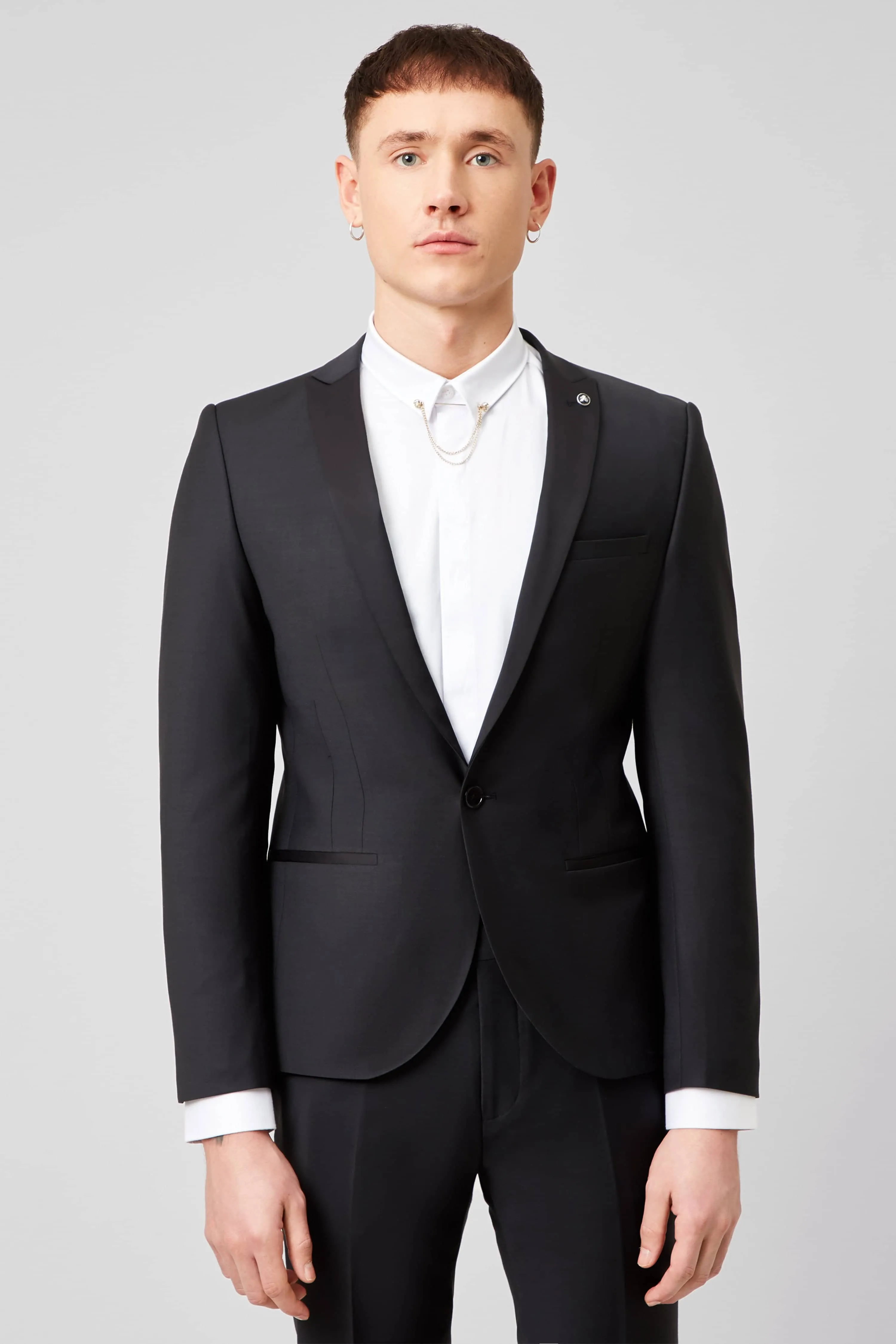 Kingdon Skinny Fit Black Dinner Jacket