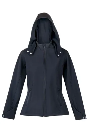 Ladies Soft Shell Hooded Jacket - J483LD