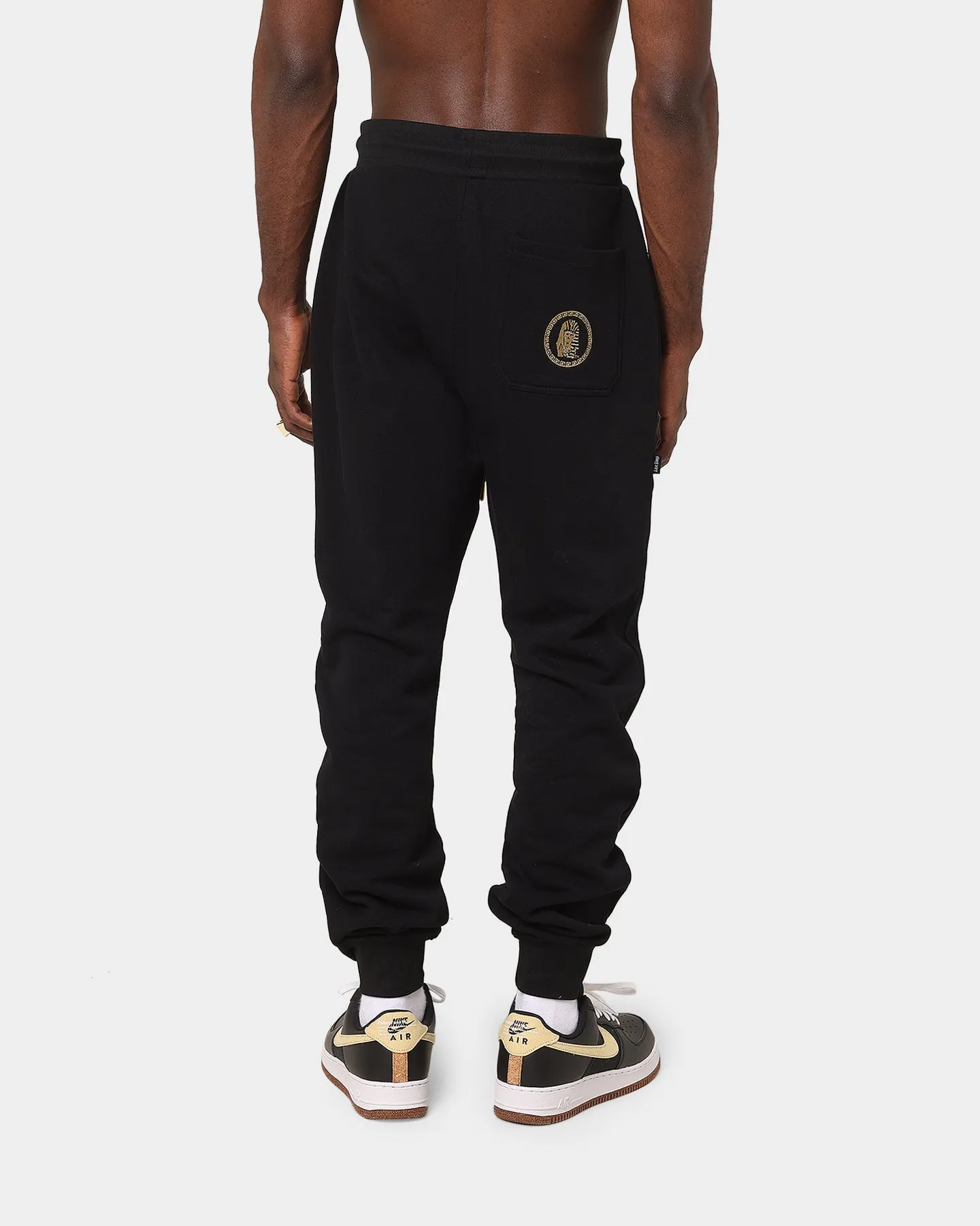 Last Kings Boxed Track Pants Black