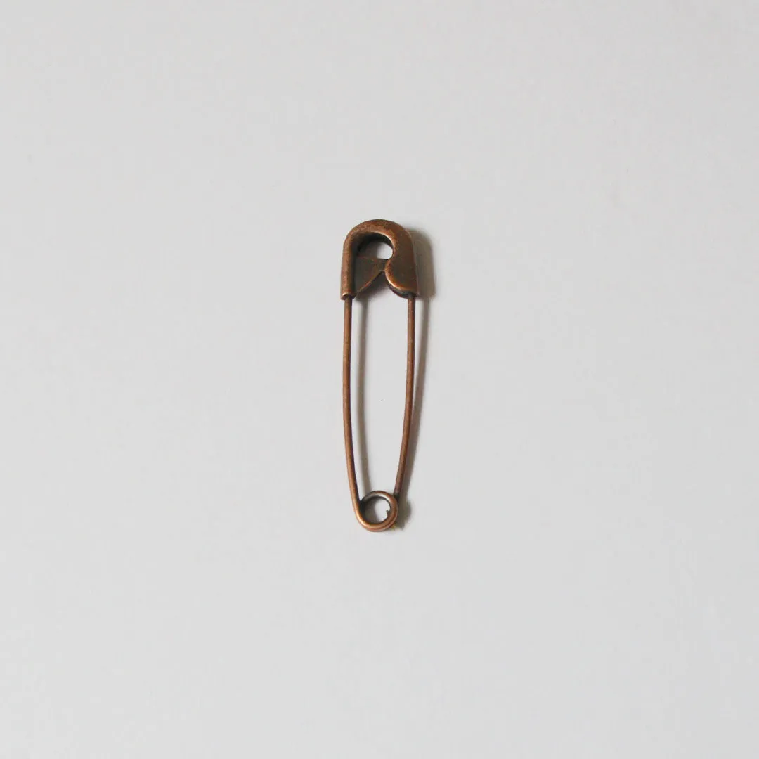 Matte Antique Brass Jumbo Pin 7.5cm (3")