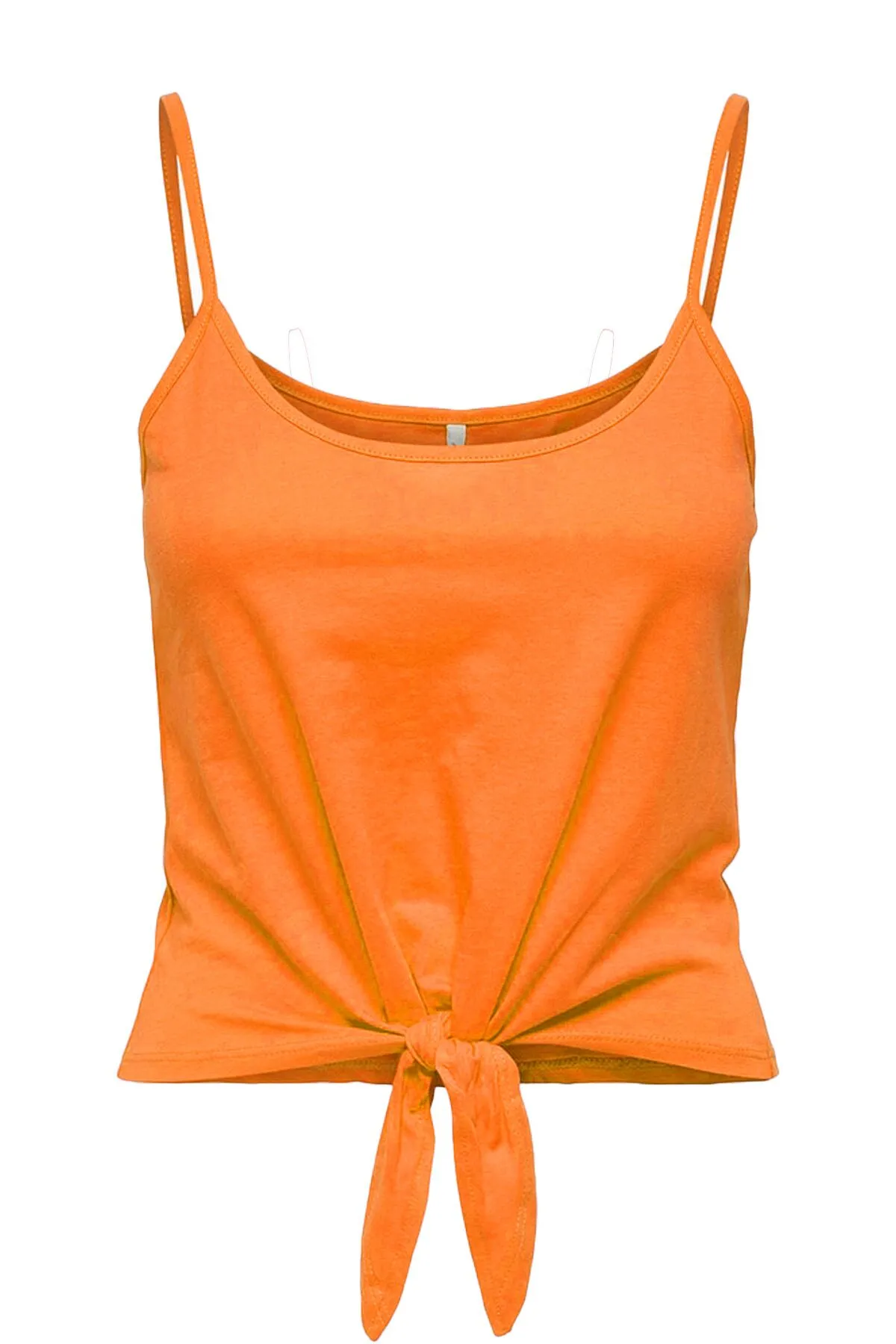 May Sleeveless Short Knot Tank Top