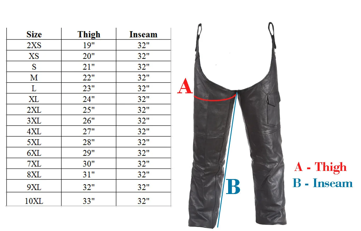 Mens Leather Chaps