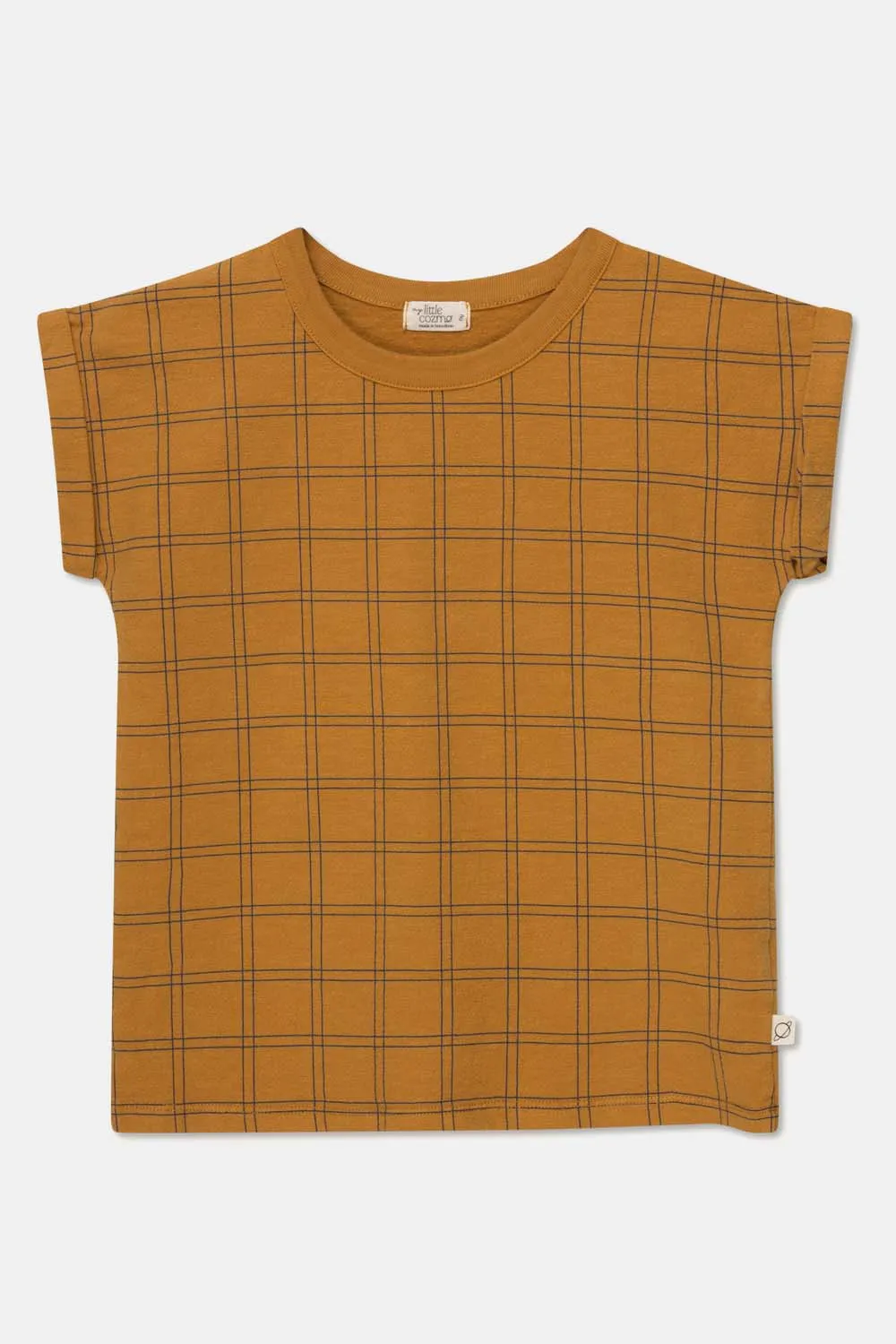 My Little Cozmo Kids Plaid Crepe Tee Shirt