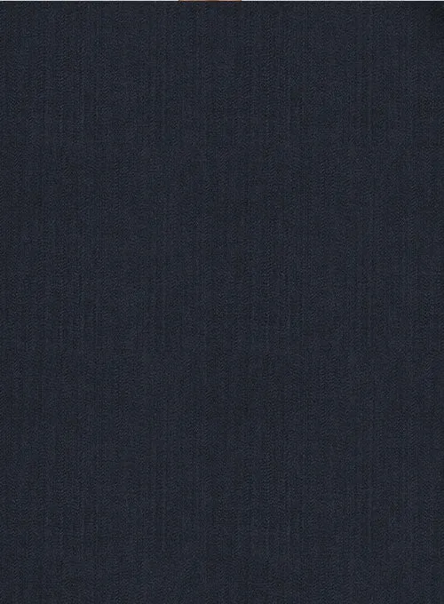 Napolean Self Satin Blue Wool Suit