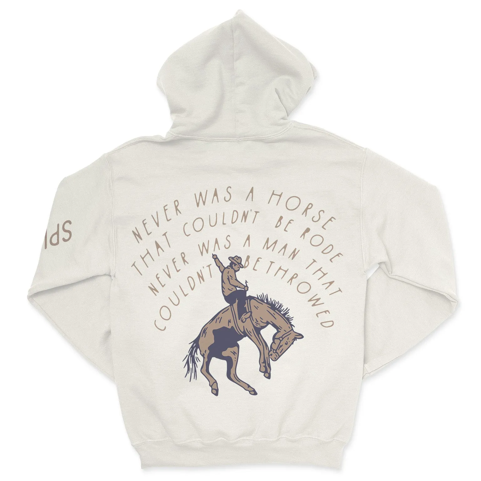 Never Was a Horse Hoodie Sweatshirt for Cowgirls