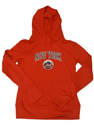 New York Mets Under Armour Coldgear WOMENS Orange Pullover Hoodie Sweatshirt (M)