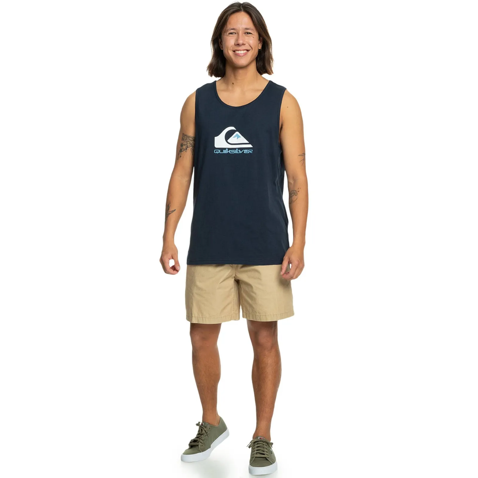 Quiksilver Mens Comp Logo Crew Neck Vest